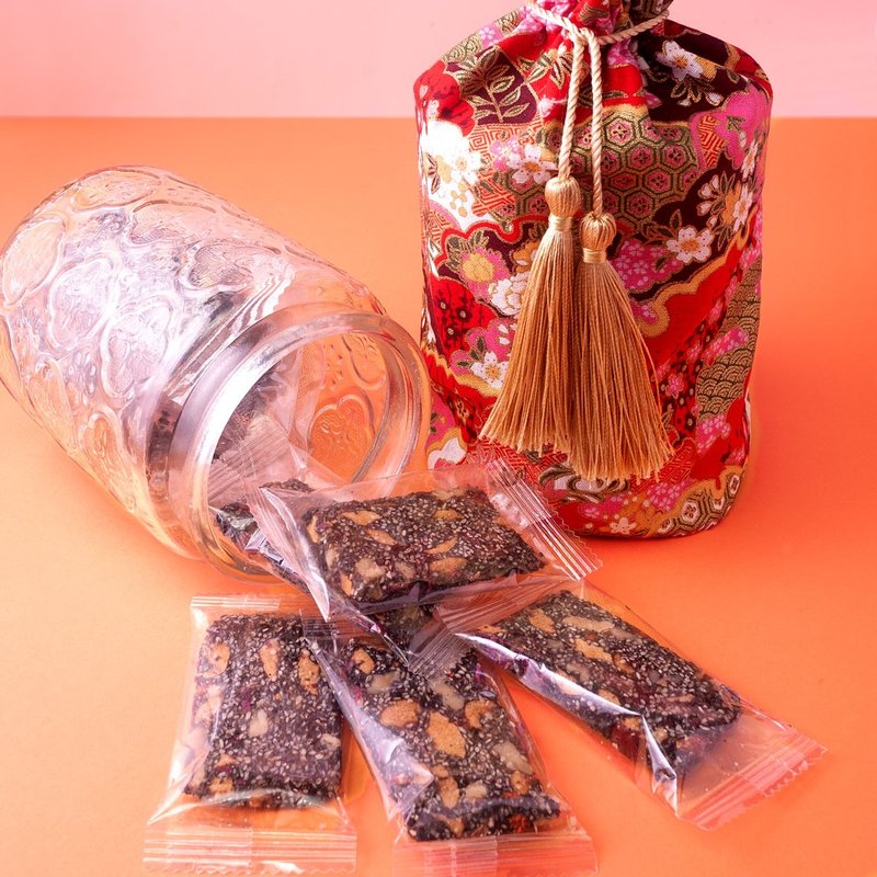 [New Year Gift Box] Rose, Black Sesame, Red Dates and Walnut Cake - ขนมคบเคี้ยว - อาหารสด 