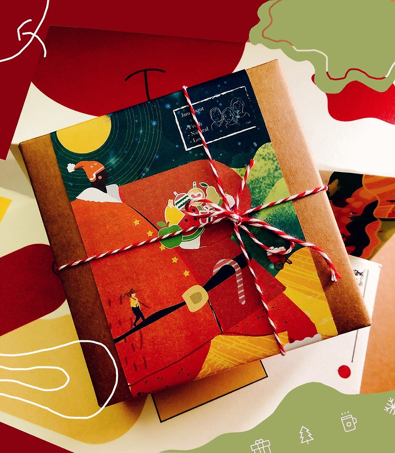 Christmas Gift Box-Dry Flower Mini Jam Set (Quick Shipment in Three Days) - แยม/ครีมทาขนมปัง - แก้ว 