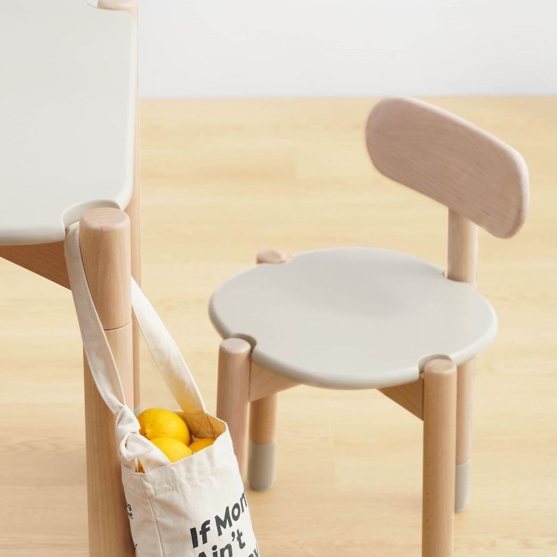 Wuyun Taxue子供の小さな椅子、楽しいライティング、おもちゃ、テーブルと椅子、学習テーブル、北欧の無垢材の高さ調節可能 - キッズ家具 - 木製 カーキ
