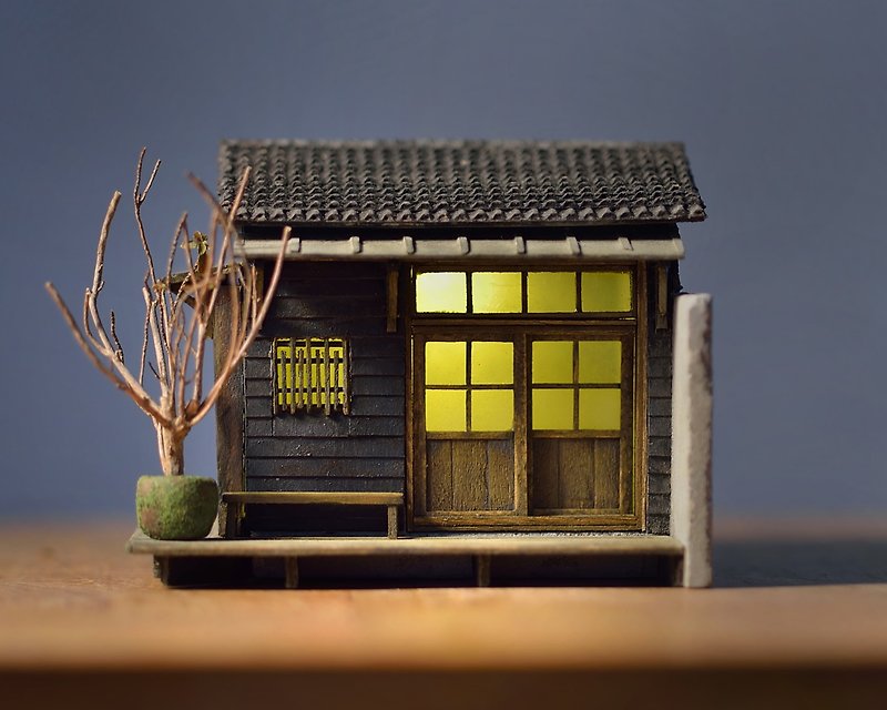 Creation of old Cement house--Japanese style old house (customized) - Items for Display - Cement Brown