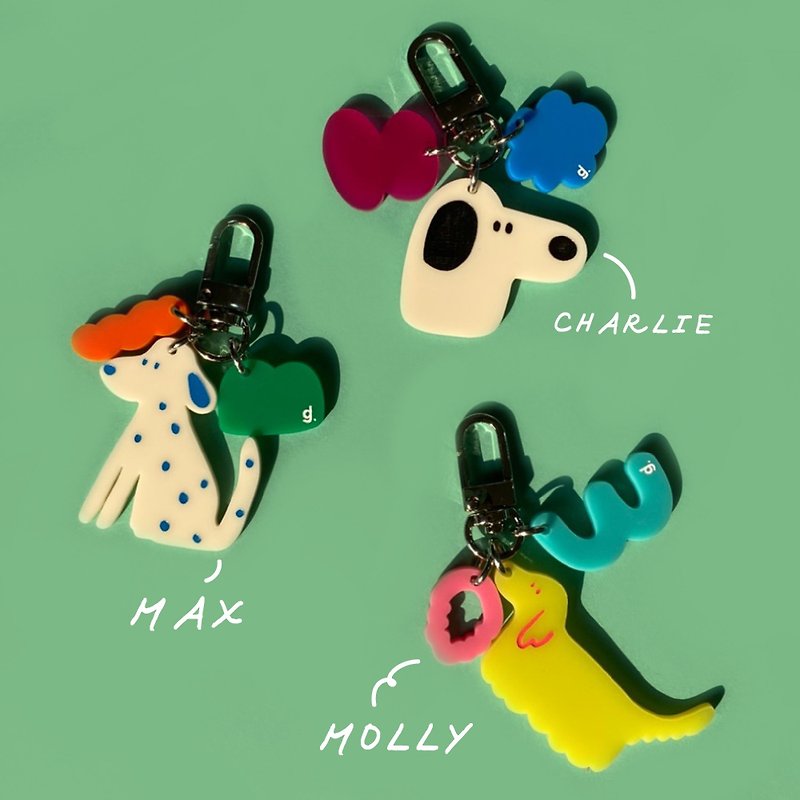 FURRY FRIENDS by DOGGU - Keychains - Waterproof Material Multicolor