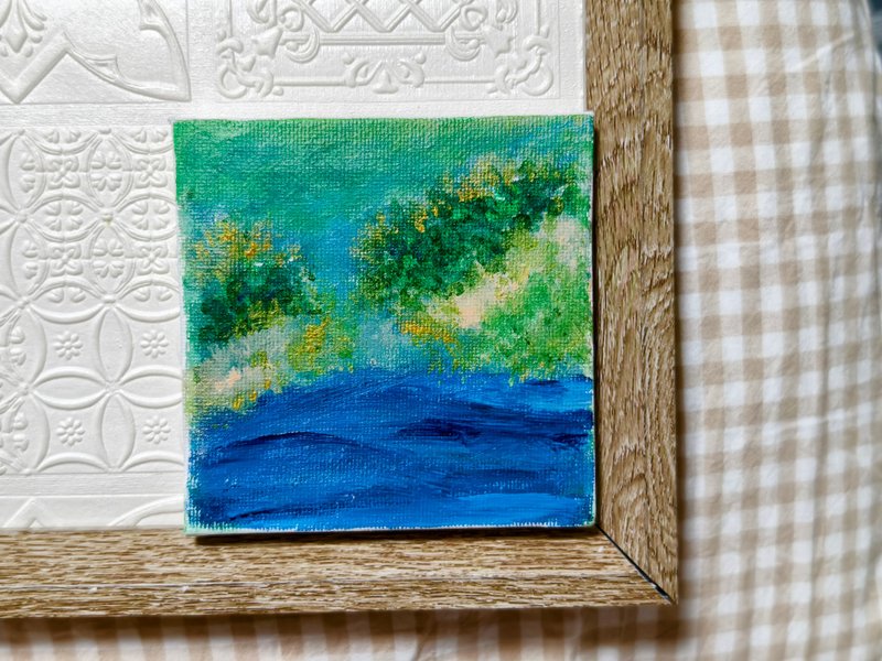 壓克力水彩畫/無框畫/裝飾畫/小尺寸掛畫 - 海報/掛畫/掛布 - 棉．麻 