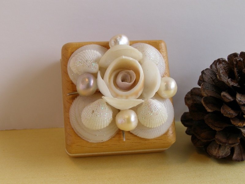 Shell Sea**starfish shell ring box**marry box - General Rings - Wood Multicolor