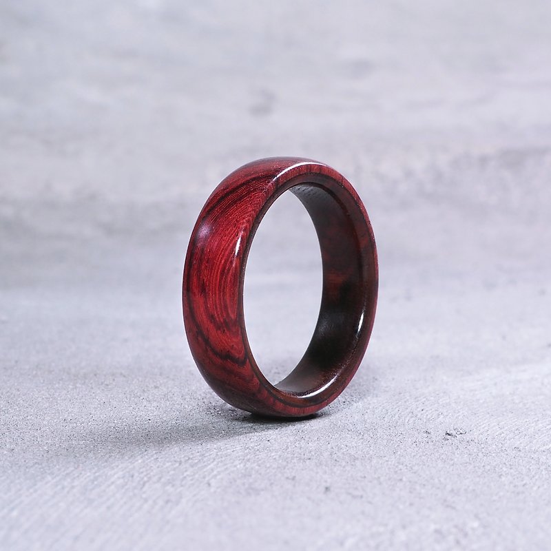 Classic wooden ring Rosewood x Siamese rosewood - General Rings - Wood 