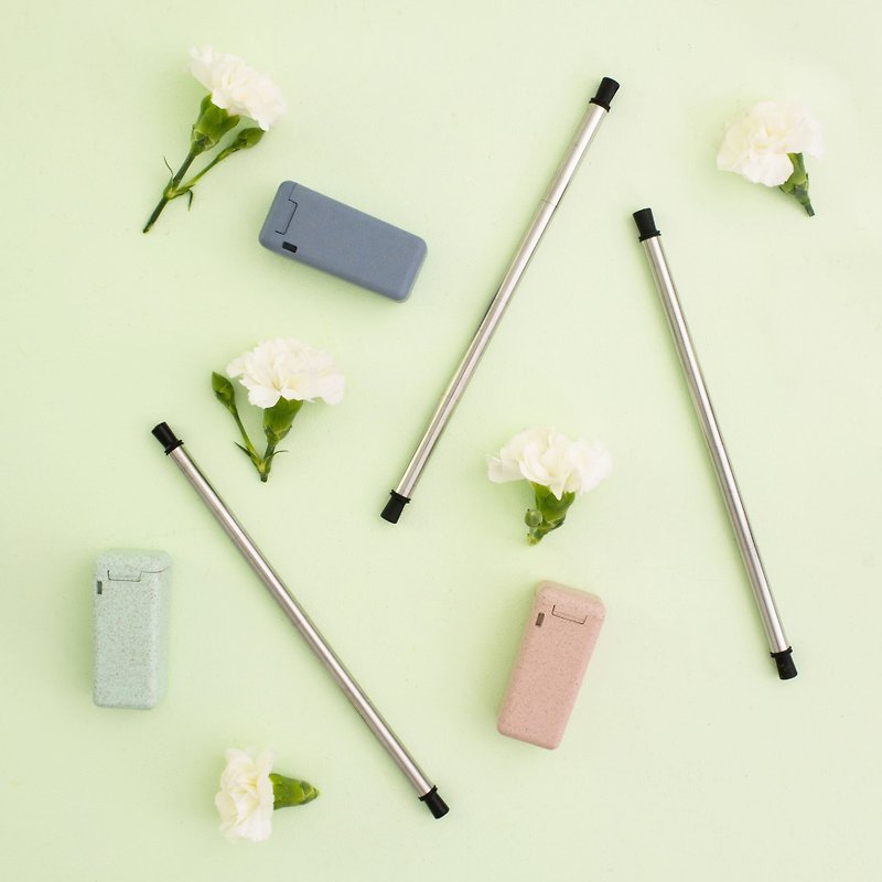 【Avanti】Collapsible Stainless Steel Straw - Reusable Straws - Stainless Steel 