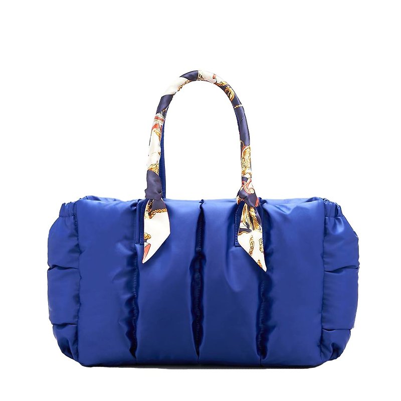 VOUS Luxury Mother Bag Starry Blue + A Good Year Scarf - กระเป๋าคุณแม่ - เส้นใยสังเคราะห์ สีน้ำเงิน