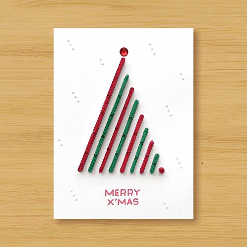 Dino 小恐龍 ( 6款供選擇 ) 手工捲紙卡片 _ 給您特別的聖誕祝福 MERRY X'MAS