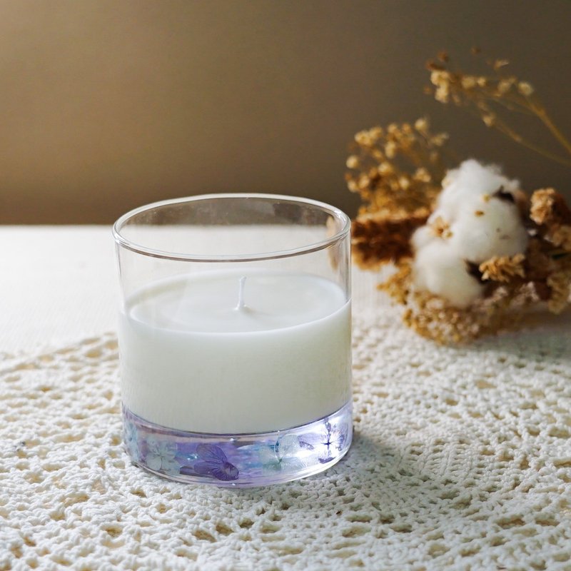 Dried flower double layer scented candle - 140G in stock - เทียน/เชิงเทียน - ขี้ผึ้ง 