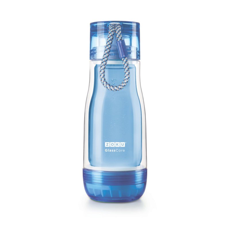 ZOKU 雙層懸浮式玻璃膽水樽 355ml - 藍色 - 水壺/水瓶 - 玻璃 藍色