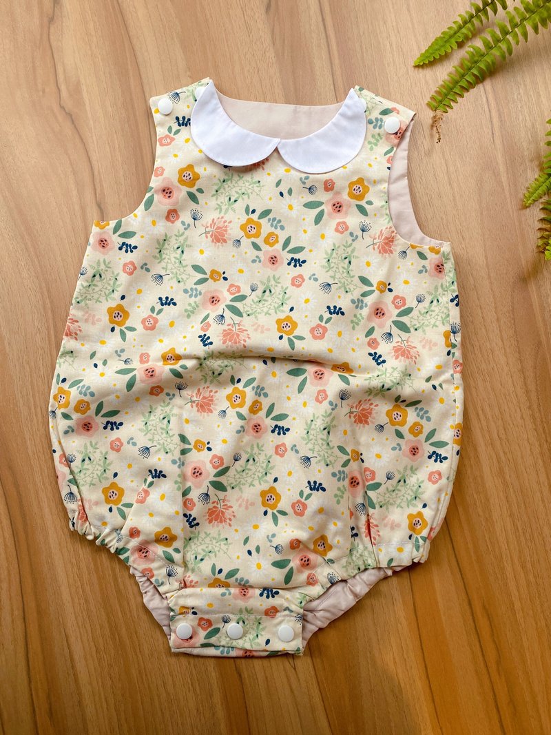 Baby sleeveless onesies spring flower 8090cm spot one piece Shop Miss Cherry Studio Onesies