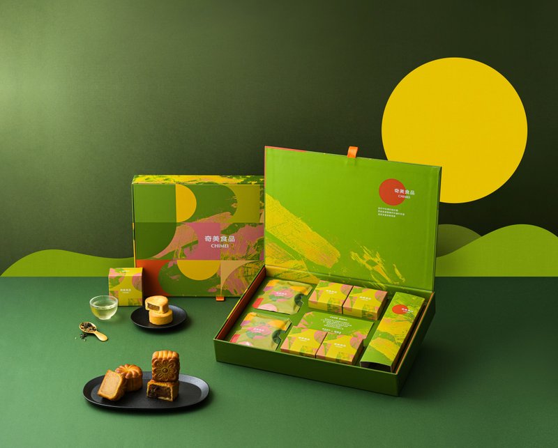 【奇美食品】醇月滿盈典藏禮盒/附提袋(一箱6盒)(9/10起陸續出貨) - 蛋糕/甜點 - 其他材質 綠色