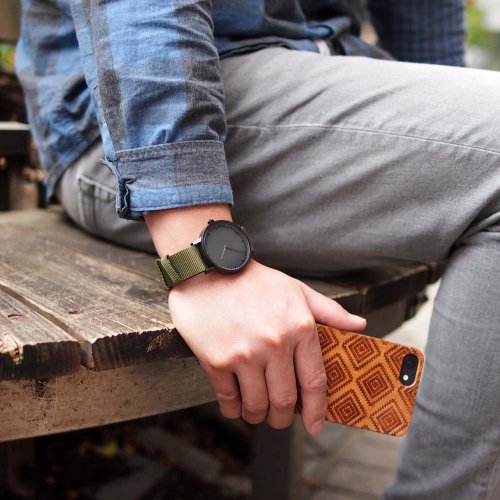 Handiin LEFF Amsterdam Tube北歐工業齒輪設計腕錶40mm Nato Cordura錶帶