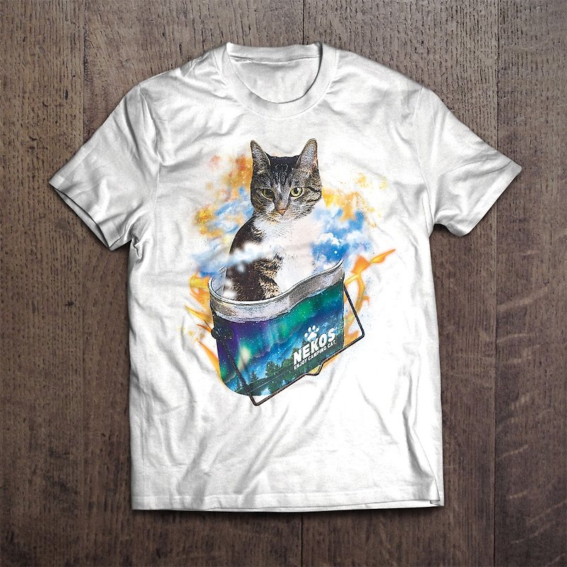 Outdoor camping T-shirt cat mess tin