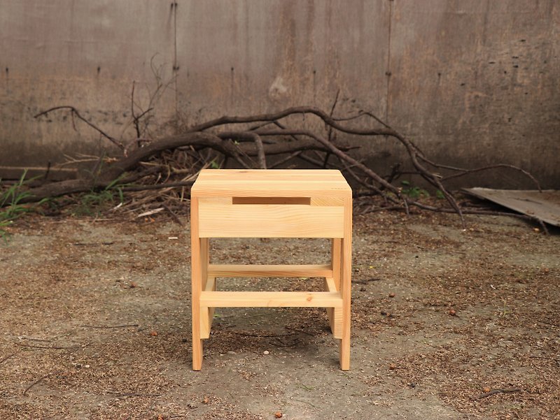 Recycled small square chair - Chairs & Sofas - Wood 