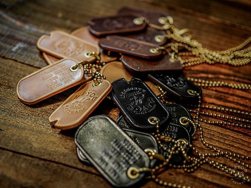 HEYOU Art&Craft Department 皮革軍用狗牌 Leather Military Dog Tag