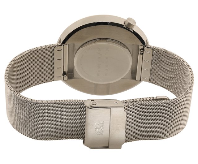 Klasse14 x Topbananax Mooma Mooni beige steel band watch 36