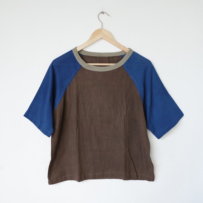 Baseball shirt M - 04 / 100% cotton - Women's T-Shirts - Cotton & Hemp Brown