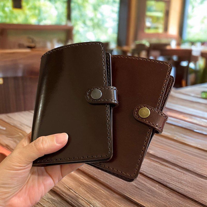 Tuscan Estate Leather Passport Holder / Vegetable-Tanned / Hand-stitched - Dark Chocolate / Brownie - Passport Holders & Cases - Genuine Leather Brown
