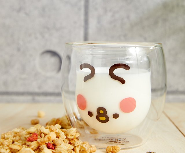 Cute Animal Double-Layer Glass Cup