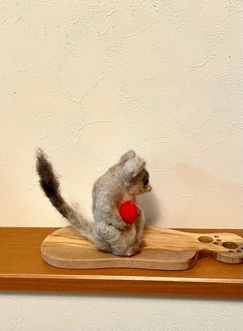 羊毛フェルト　ショウガラゴ 羊毛フェルト ショウガラゴ - ショップ yottymikan 編み物/刺繍