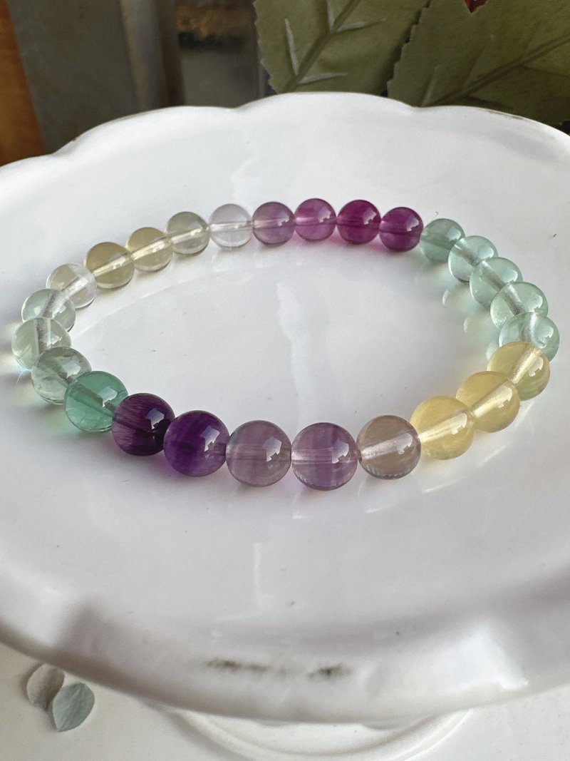 心忱-7mm彩瑩石手串 - 手鍊/手環 - 水晶 多色