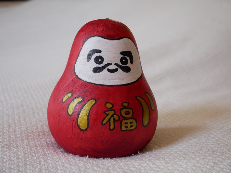The Music Box Daruma Doll - 其他 - 木頭 紅色