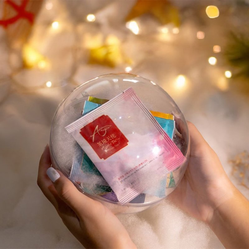 Christmas gift ball B Thanksgiving Christmas limited product blessing tea bag Christmas packaging - Tea - Other Materials 