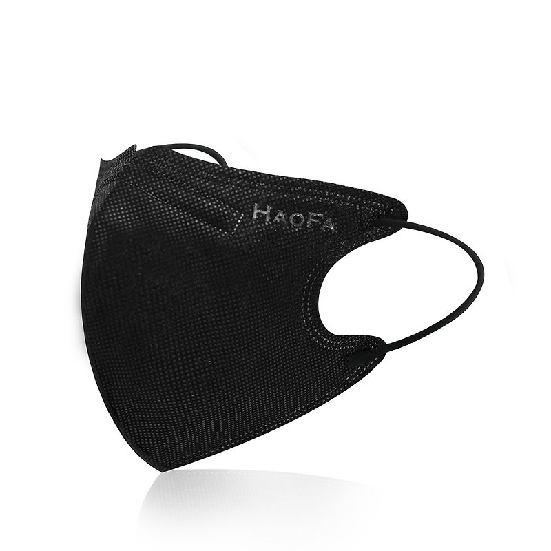 N95【HAOFA x MASK】3D 氣密型立體口罩 霧黑色成人款│50入/盒 - 口罩/口罩收納套 - 其他材質 黑色