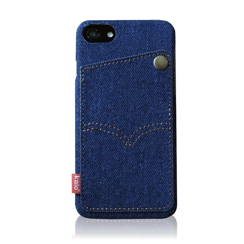 【買一送一】Kalo卡樂創意 iPhone 7/8 4.7吋 個性丹寧口袋保護套 - 手機殼/手機套 - 其他材質 