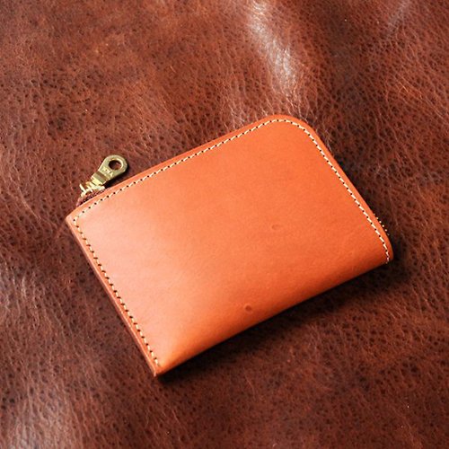 DOZI 豆子皮革手作 卡夾零錢包 | 手工皮件 | 客製化禮物 | 植鞣革-L型零錢包