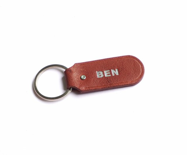 Customized Gift Leather Key Pouch, Key Case, Bell shape Key Holder with  strap - Shop fourjei Keychains - Pinkoi