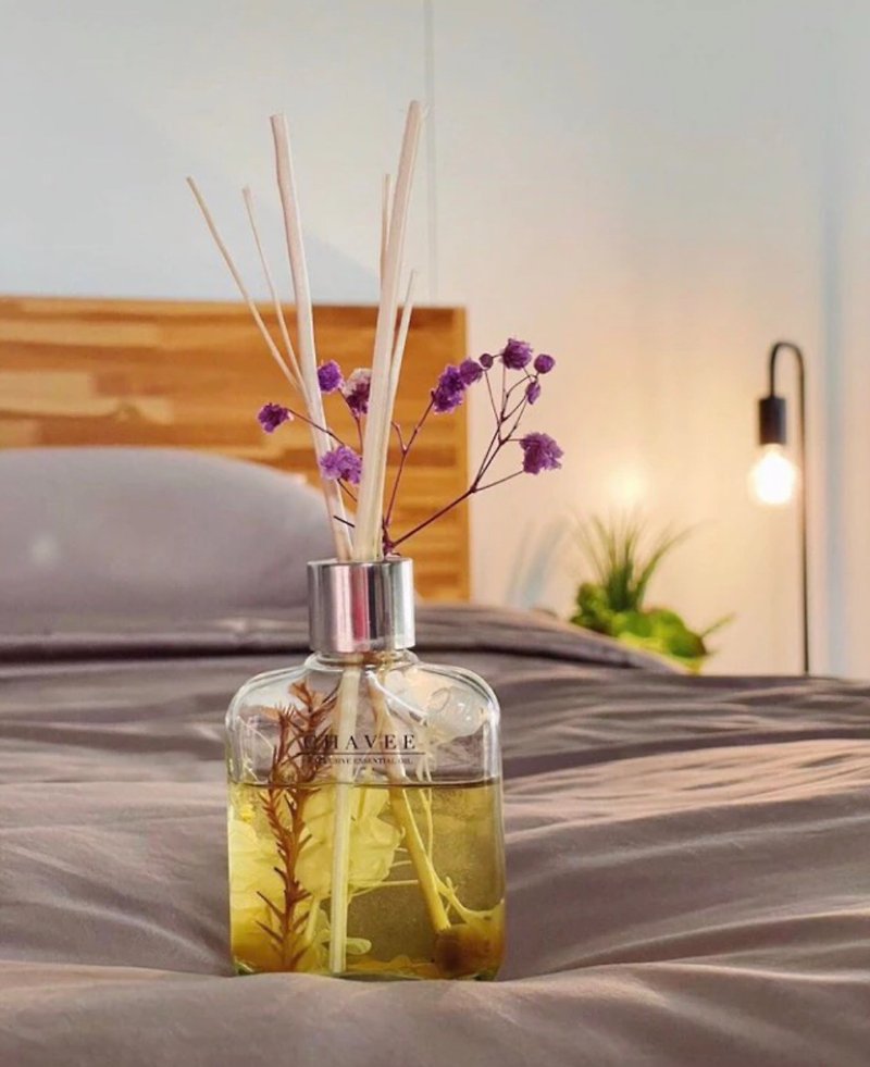 CHAVEE.VIBES: MON.vibes scented reed diffuser 100ml(Lemon, Lavender, Tea Tree) - Fragrances - Glass 
