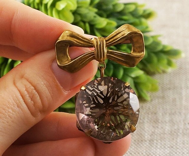 Vintage Bow Jewelry Brooch Pin