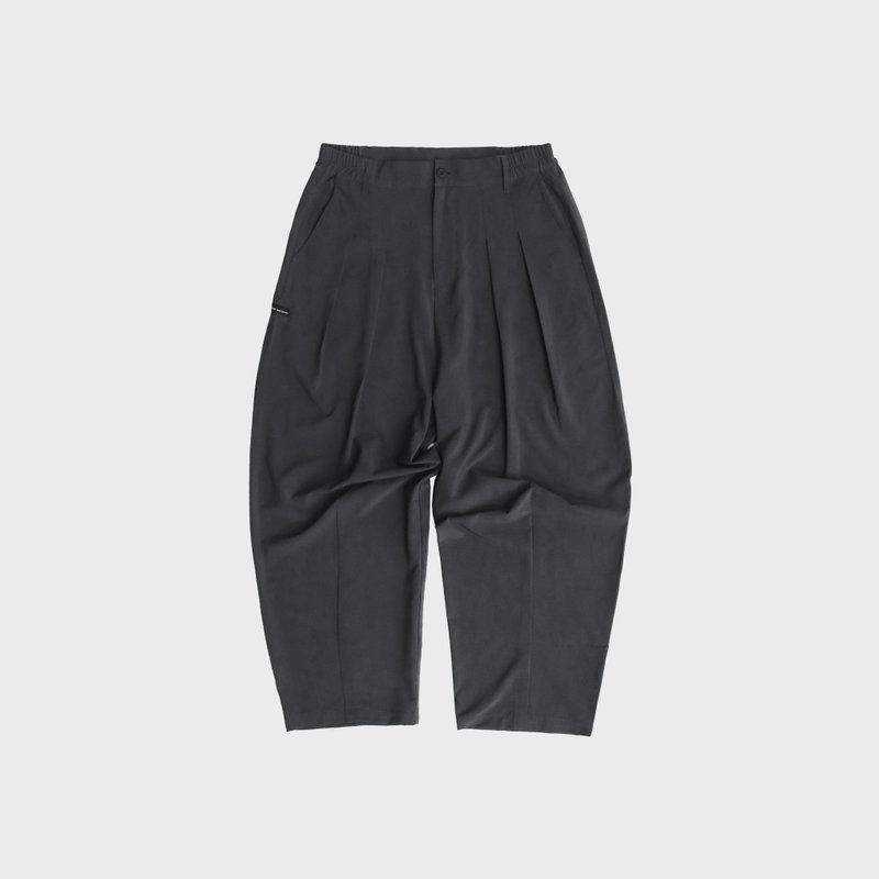 DYCTEAM - Full length tapered pants (gray black) - 男長褲/休閒褲 - 其他材質 黑色