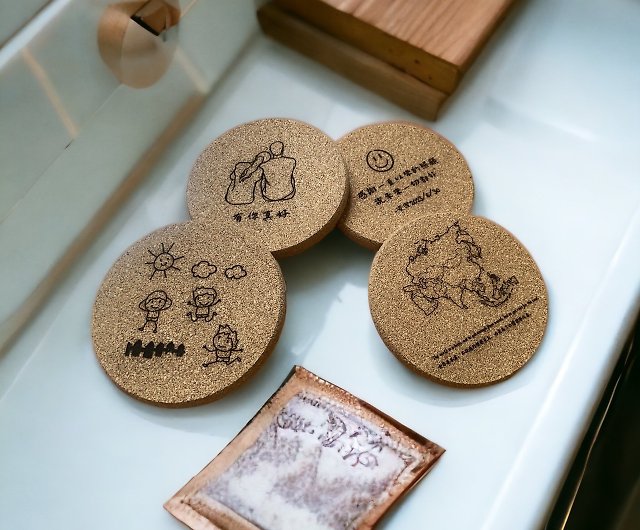 Customized-Thickened Cork Coaster】Company Gifts Wedding Small Graduation  Gifts Birthday Gifts - Shop Little Rabbit Naughty Maker Studio Coasters -  Pinkoi