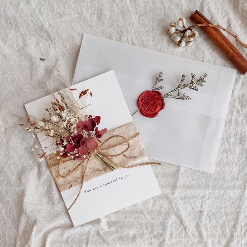 季節の花のグリーティングカードを作成します。独自のメッセージをデザインできます。付属 - カード・はがき - 寄せ植え・花 ホワイト