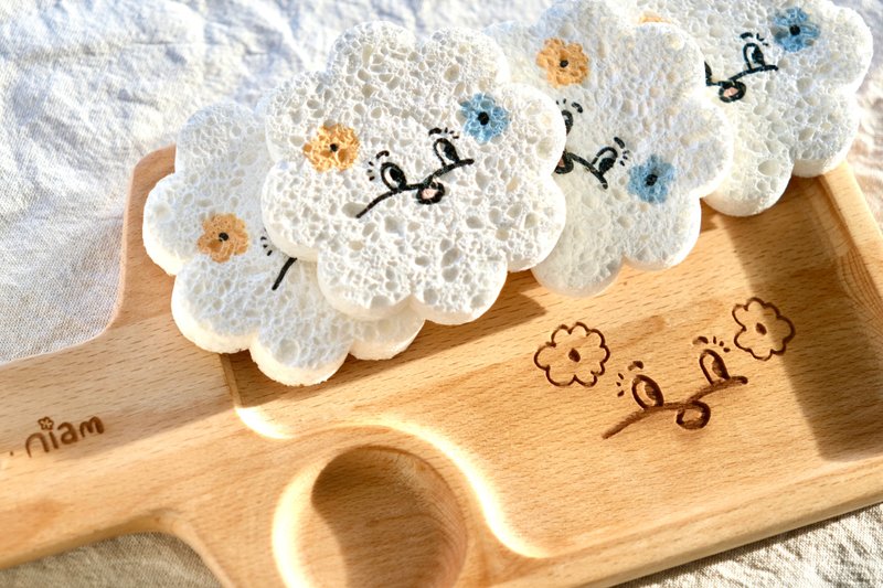 niam・niam wood texture tray storage tray - ถาดเสิร์ฟ - ไม้ สีนำ้ตาล