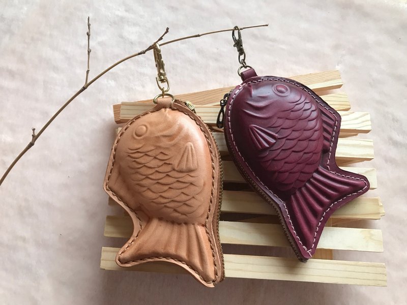 Taiyaki  coin purse - ver.1 - กระเป๋าใส่เหรียญ - หนังแท้ หลากหลายสี