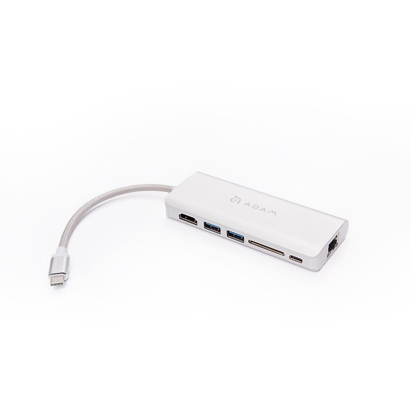 CASA Hub A01 USB 3.1 USB Type C (USB-C) 6 Port Hub - Cable Organizers - Other Metals Silver