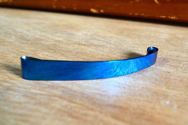 Titanium Barrette Gr5 = 64 Titanium Barrette 75mm = French Pin / Metal Slide Pin - เครื่องประดับผม - โลหะ สีทอง