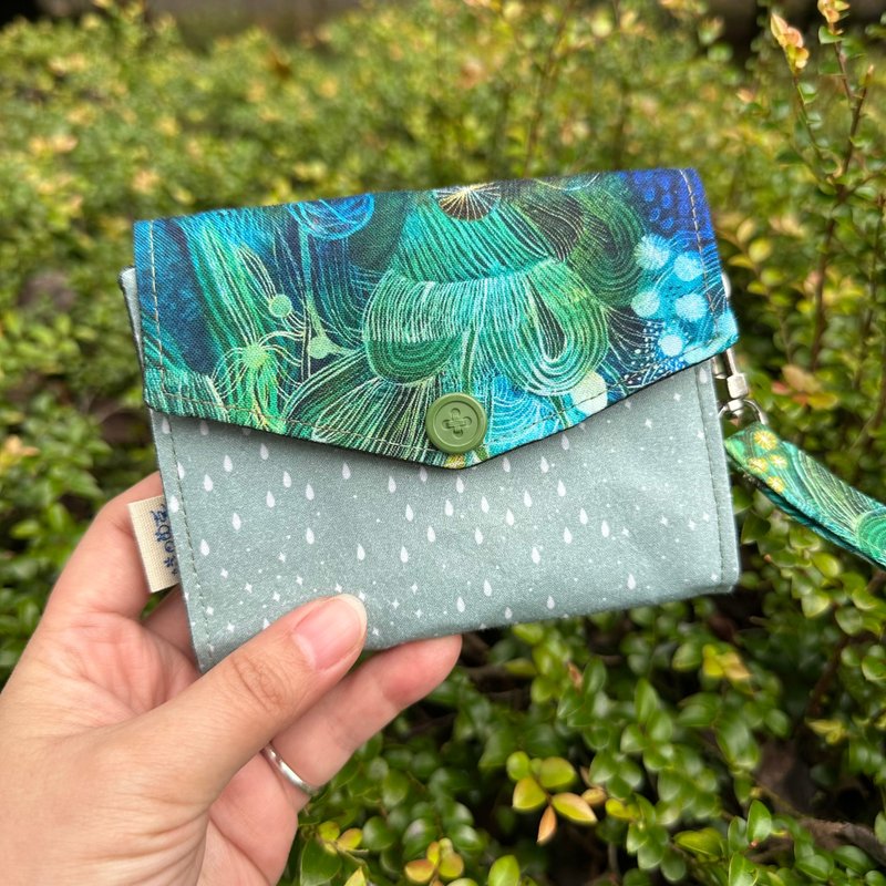 花是鯨喜_三層隨身零錢包_森森芬多精 - 零錢包/小錢包 - 棉．麻 