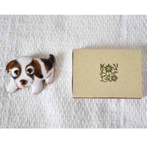 犬のバーブローチ Amazon.co.jp: 【UncleZ】 七宝焼き ブローチ かわいい犬(BD-3