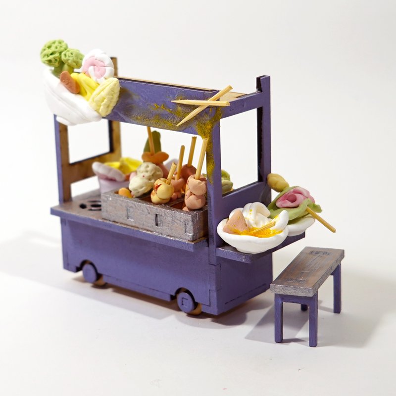 DIY手作 夜市系列 - 關東煮餐車 手作材料包 - 其他 - 木頭 