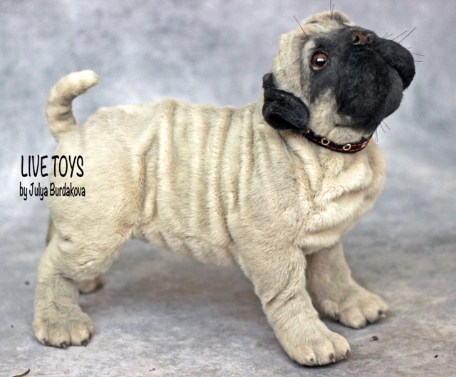 Fashion realistic pug toy