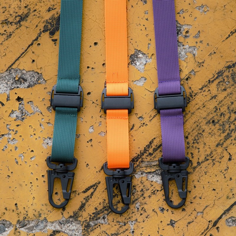 Nylon straps/orange, green and purple/suitable for nomadic kangaroo bags - Lanyards & Straps - Polyester Purple