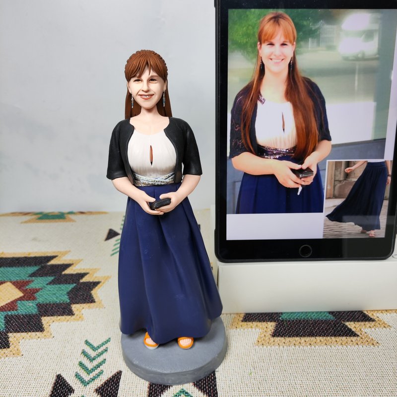 客制化人物公仔 人偶 3D人像畫 似顏繪 肖像 定制 生日 紀念 禮物 - 公仔/玩偶 - 黏土 多色