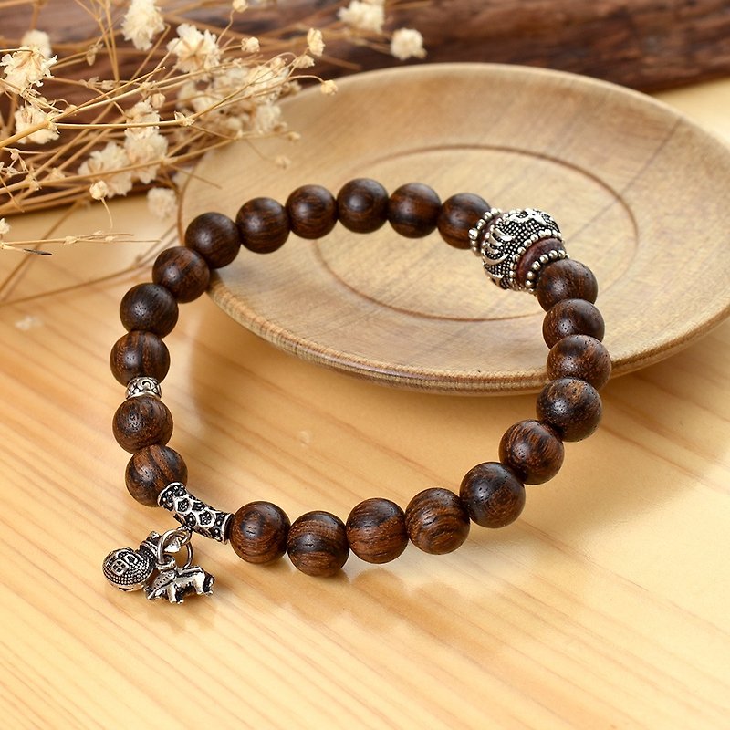 CYPRESS Xiao Nan Wooden Safety Bracelet | Natural Xiao Nan | Unique Tree | Elegant and Outstanding - Bracelets - Wood Brown