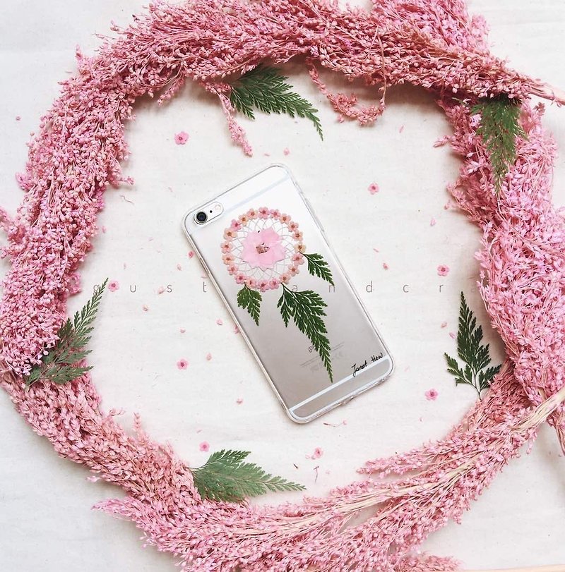 Dream Catcher Phone Case • Handpressed Flower - เคส/ซองมือถือ - พืช/ดอกไม้ หลากหลายสี