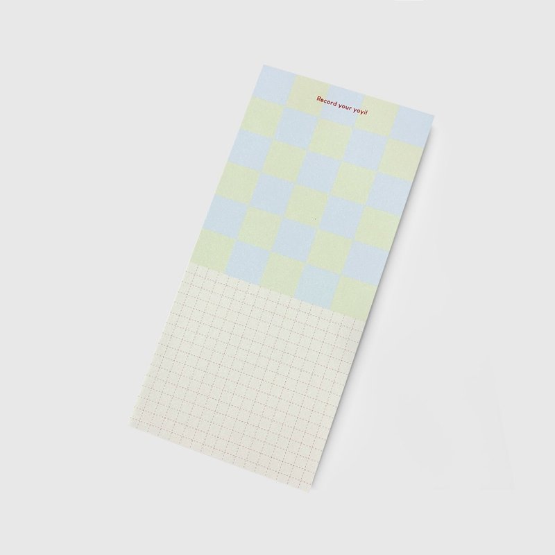 (Long) Two checkerboard | Memo Pad - กระดาษโน้ต - กระดาษ หลากหลายสี