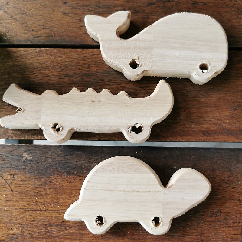 Make your own wooden toys - WHALE - CROCODILE - TURTLE - Wood, Bamboo & Paper - Wood 